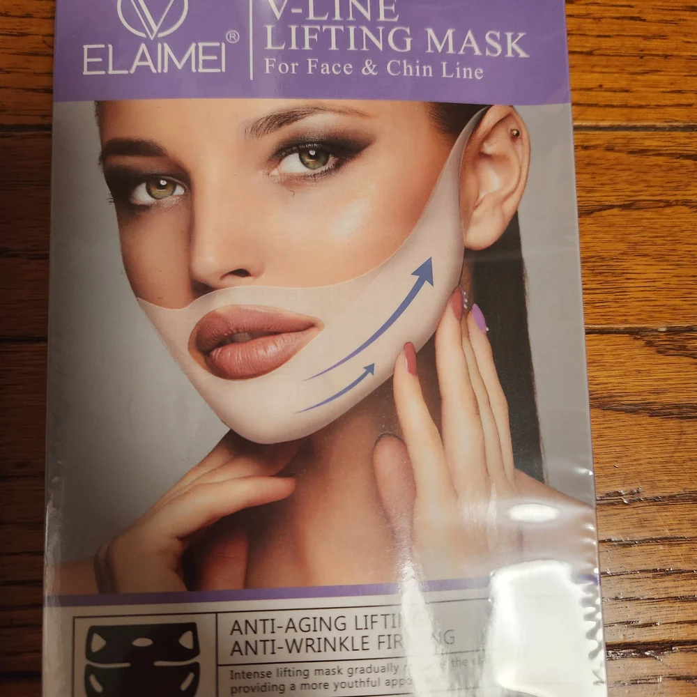 Elaime V-Line Lifting Mask and Eliaglow Wax Strips Set- Self-care Bundle